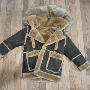 Jordan Craig Kids Brown Faux Fur Jacket